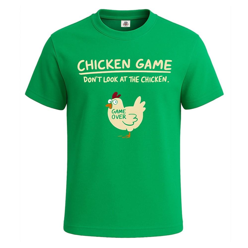 Chicken game dont loot at gamer party funny gift joke mens t shirt top 2XL