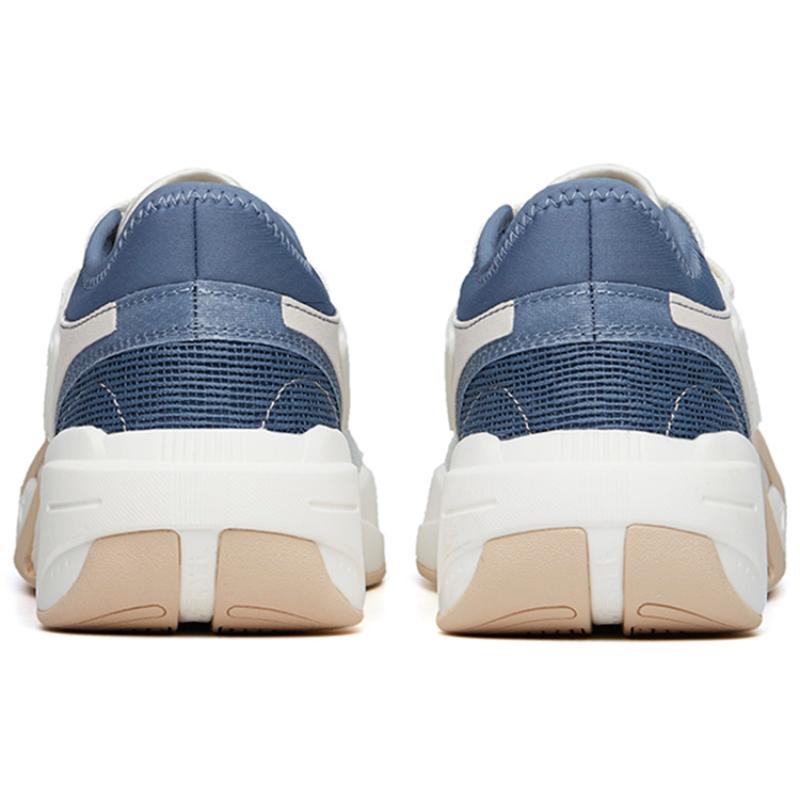 Anta Life Collection Low-Top Skateboard Shoes Men's White Gray Blue Sneakers 112228081-4