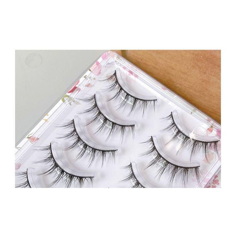 Mogugu - Set of 5 Pairs: Natural Criscross False Eyelashes