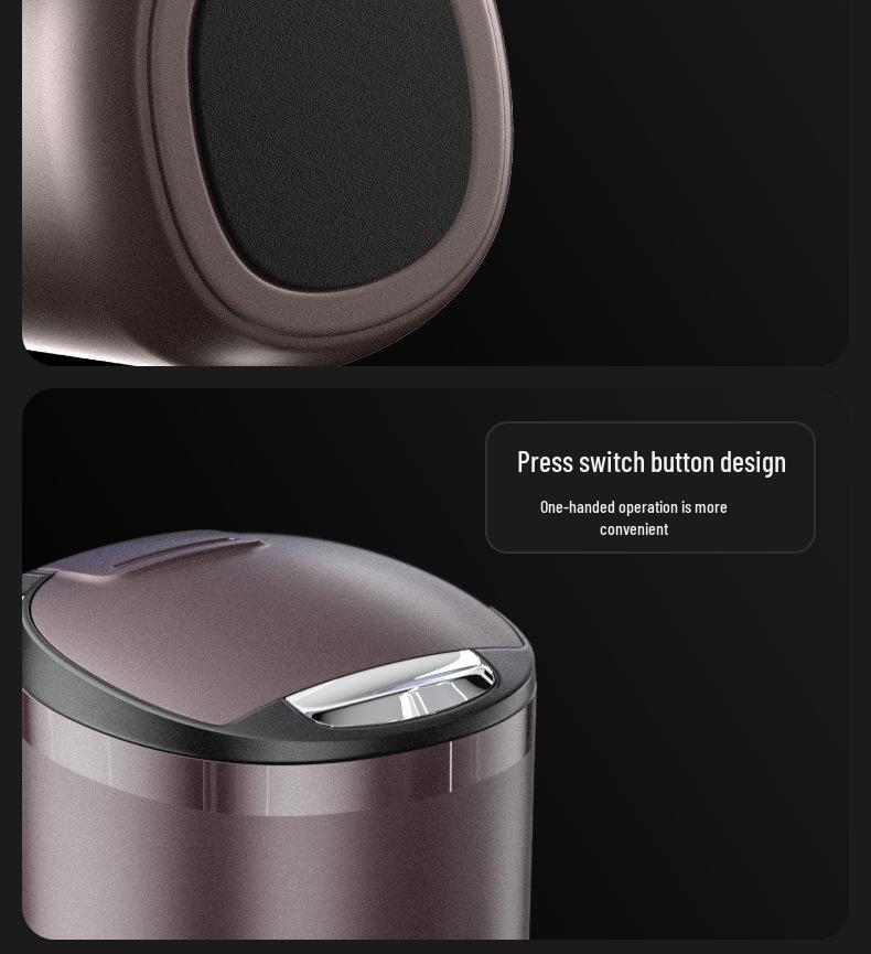 High-End Metal Car Ashtray with Lid: Anti-Drop Ornament for Car Interior