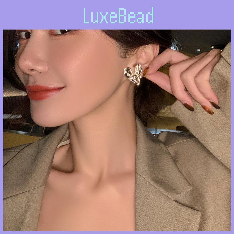 And Simple Elegant Gold Heart Shape Earrings For Women Trendy Fashion Jewelry
