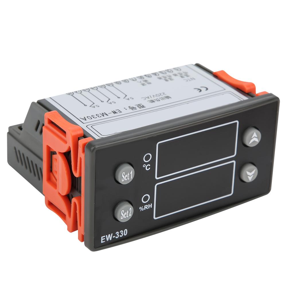 EWM330A AC220V Dual LED Temperature Humidity Controller Digital Thermostat