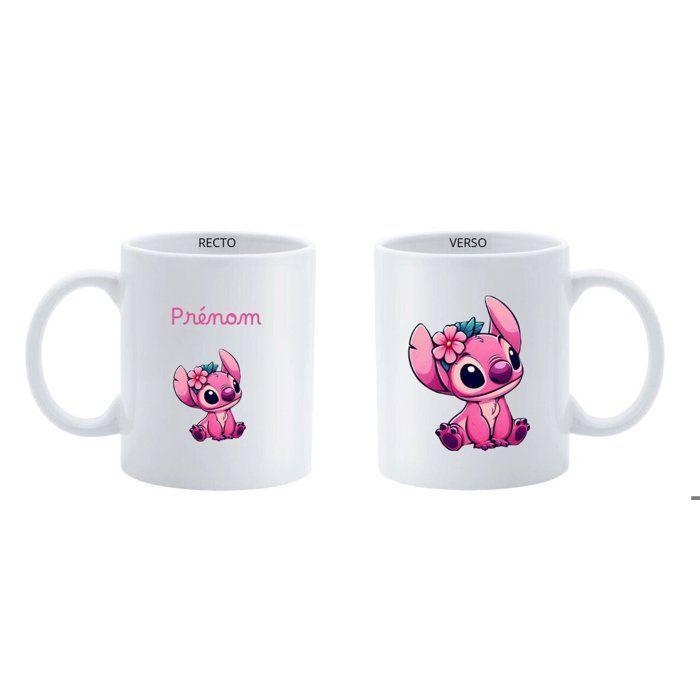 Mug Personnalisable - Stitch - 325 ml - Céramique - Compatible Lave-Vaisselle - Enfant