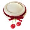 Cherry Bowknot Small Hat Hair Clip for Women Girl Sweet Beret Hat Head Accessory For Evening Party And Everyday Wear