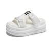 Fashion Summer Women Buckle Slippers Flip-Flops Beach Shoes Wedge Heels Slides Woman Platform Slippers Candy Colors Outside Sandals 7cm