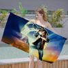 Sci Fi Movie B-Back To The F-Future Bath Microfiber Soft Water Absorbing Breathable For Girl Kids Decorative Cartoon Beach Towel