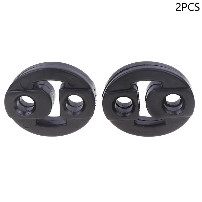 2 Pezzi 2 Fori Auto Gomma Scarico Tubo di Coda Supporti di Montaggio Gancio Isolante Sostituzione Supporto Scarico Universale