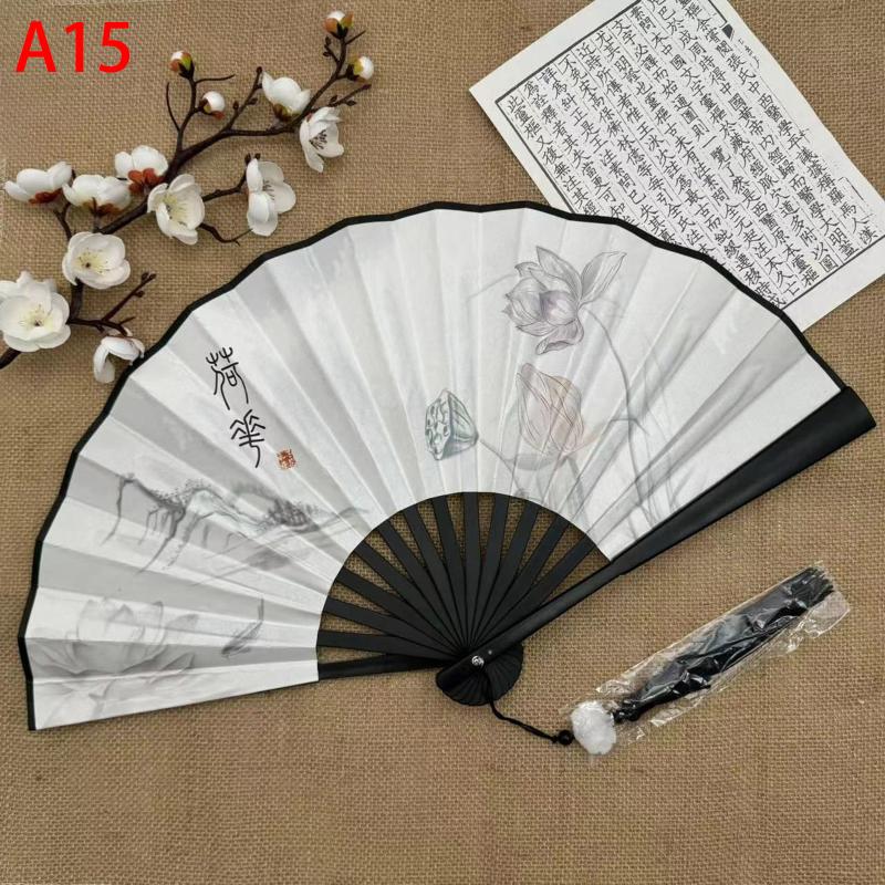 Ventilator pliabil în stil chinezesc, evantai de cârpă de dans clasic, din plastic, de epocă, cu imprimare cu dragon, evantai de mână, recuzită foto, cosplay