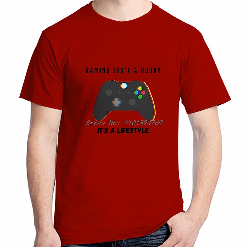 Gaming Is A Lifestyle Unique Tshirt Gamer Gaming Controller Casual T Shirt Hot Sale Summer Short Sleeve Tshirts Unisexs Clothes