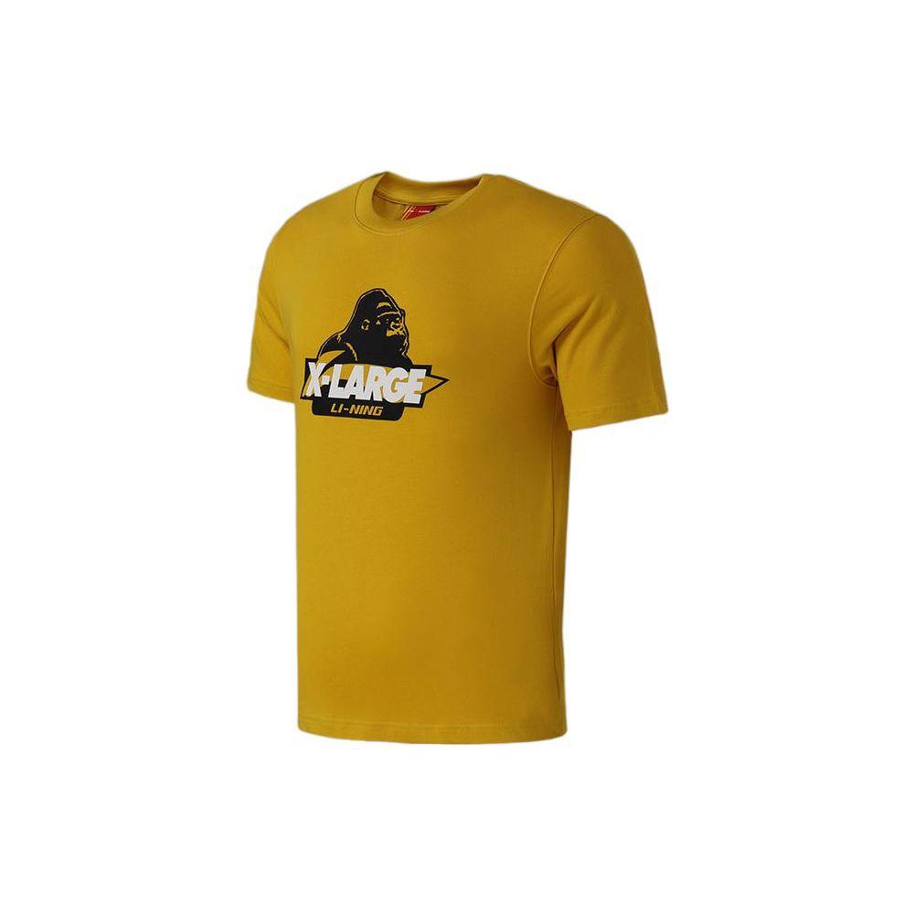 

Li-Ning X Xlarge Gorilla Print Short Sleeve T-Shirt Men Tops Yellow AHSN951-3 XL