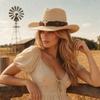 Summer Straw Cap Wide Brim Sun Hat Casual Beach Panama Hat