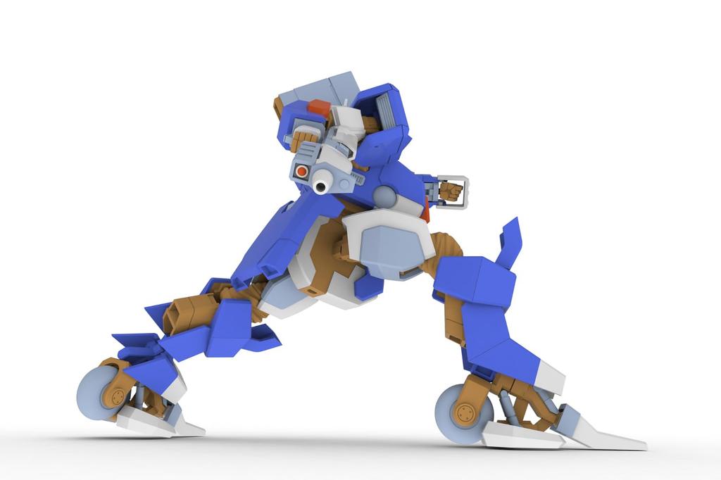 PM Office A 5inch Mechanism Wolf Fang Kuga 2001 TYPE01 Soryu Scale Plastic Model PP216 1/35 Pre-colored (Robot)