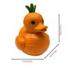 Cute Fruit and Vegetable Duck Resin Statues, Fun and Interesting Duck Ornaments, Creative Gifts for Bedroom and Living Room Shelves