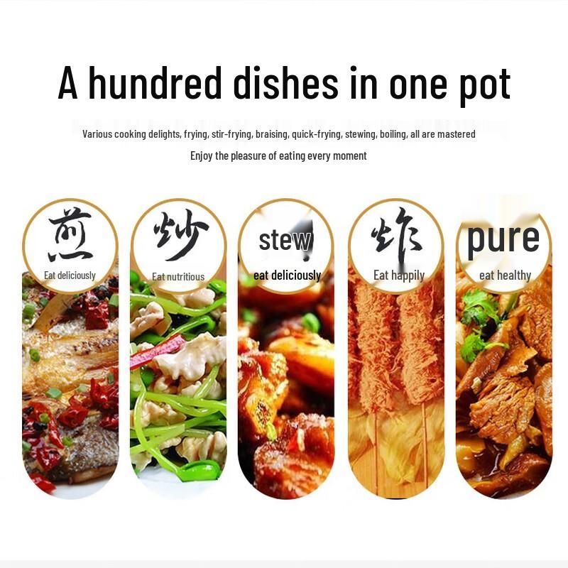 Homeglen Traditional Double-Handle Iron Wok