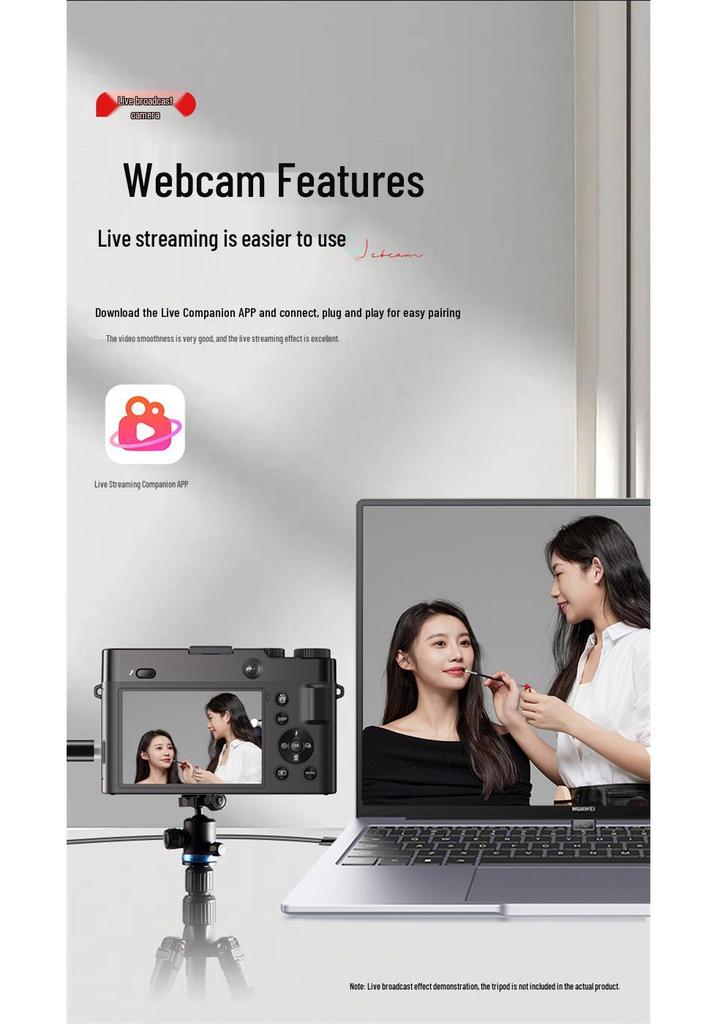 Entry-Level DC218 Student Mirrorless DSLR with 64MP HD Digital Camera
