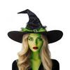 Satins Mesh Bow Witch Hat Baroque Wizard Cap Punk Halloween Witch Hat  Party