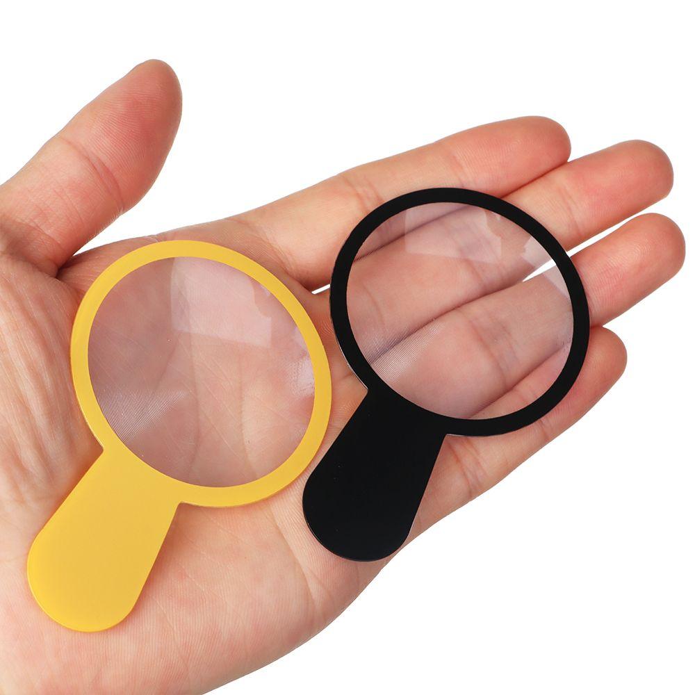 Plastmasas 45mm Izglītojošs Instruments Rokas Lupa Lasāmviela Lēca Juvelierizstrādājumu Lupa 3x Palielināšana