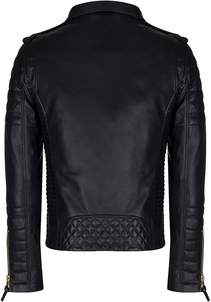 New autumn and winter men's route thickened lapel European and American double zipper motorcycle leather jacket jacket