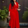 Women's Plus Size Solid Color Dress - New Fashion