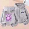 2025 New Y2K KPop Devil Hunter Zipper Hoodie Autumn Casual Long Sleeve Children's Clothing Fashion Versatile Girls' Top