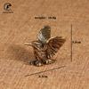 Brass Solid Copper Open Wing Mini Eagle Bird Art Model Home Living Room Office Tea House Yoga Room Decor Statues Sculpture Gift