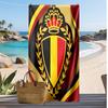 Belgium Football Print Beach Towel Quick Dry Super Absorbent Soft Bath Towel for Swimming Beach Travel Fan Souvenir Gift