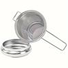 1pc Premium Stainless Steel Tea Filter Extended  Handle, Loose Tea Drainer with Lid,Anti-Scald Multi-Purpose Tea Strainer