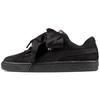 Suede Heart Artica Ribbon Trendy Low-Top Sneakers Unisex Sneakers Black 367029-02