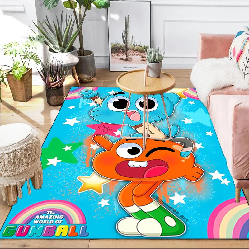Gum-ball's Amazing World Area Rug Suitable for Indoor And Outdoor,Carpets for Kitchens, Homes, Offices, Living Rooms,Home Decor,Christmas Gift