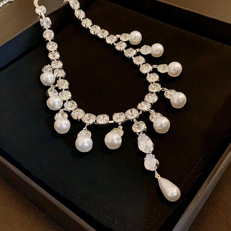 

GemChic женское изысканное ожерелье с каплями воды и цирконием на ключицу, модная цепочка на ключицу, подарок на день рождения, Рождество, ювелирные изделия
