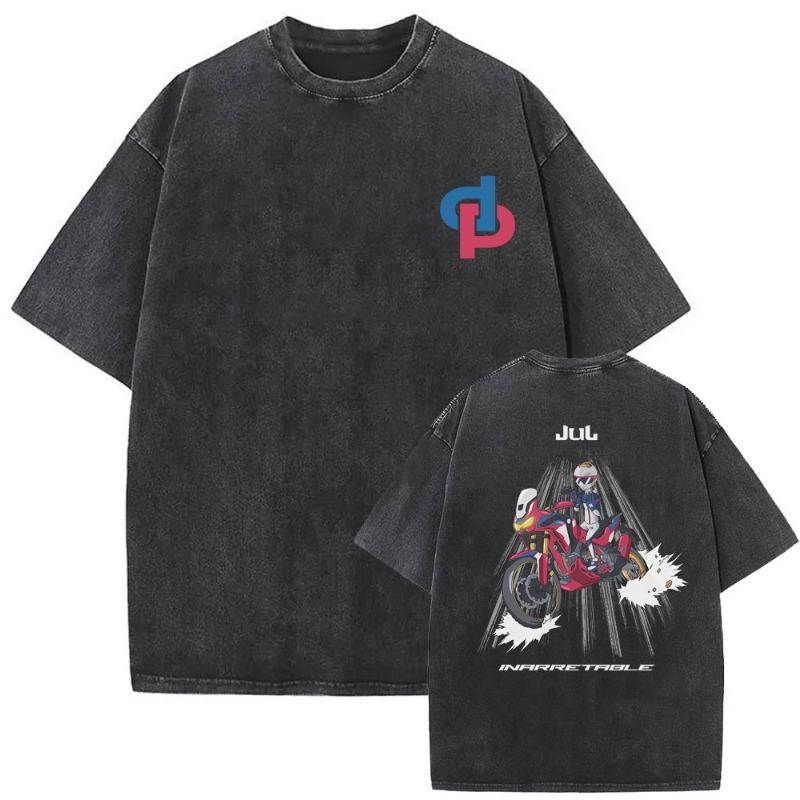 Love Jul 2025 Merch Washed Vintage T-shirt Men Women Fashion Rap Pop Music Streetwear Man Hip Hop Oversized Short Sleeve Tshirt