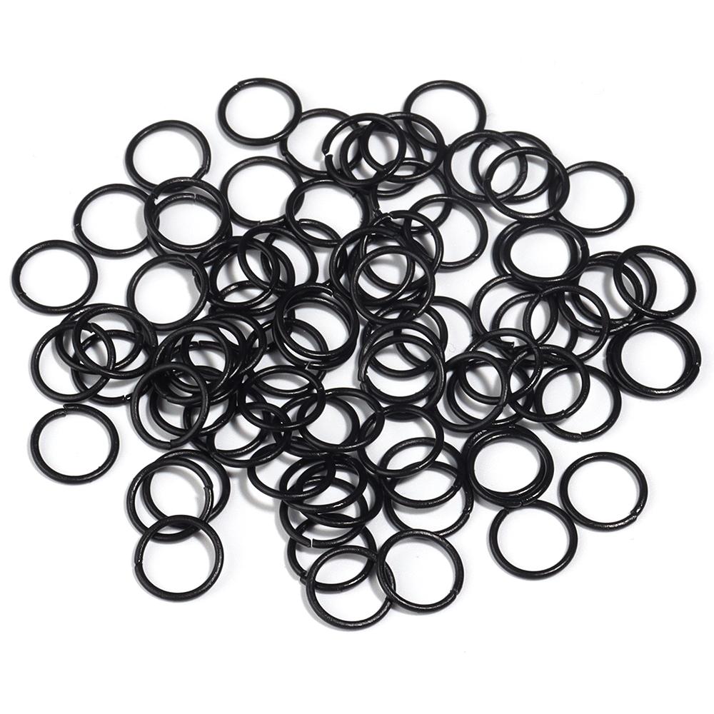 50Pcs Multicolor Charm Metal 8 10mm  Single Loops Jump Rings DIY Jewelry Findings Closed Ring For Keychain Bracelet Accessories