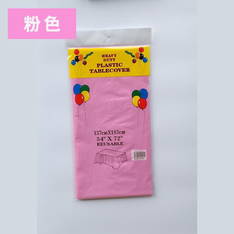 1pc Reusable Tablecloths 137x183cm BPA Free Plastic Dining Table Cover Cloth for Parties Picnic Camping Disposable Tablecloths