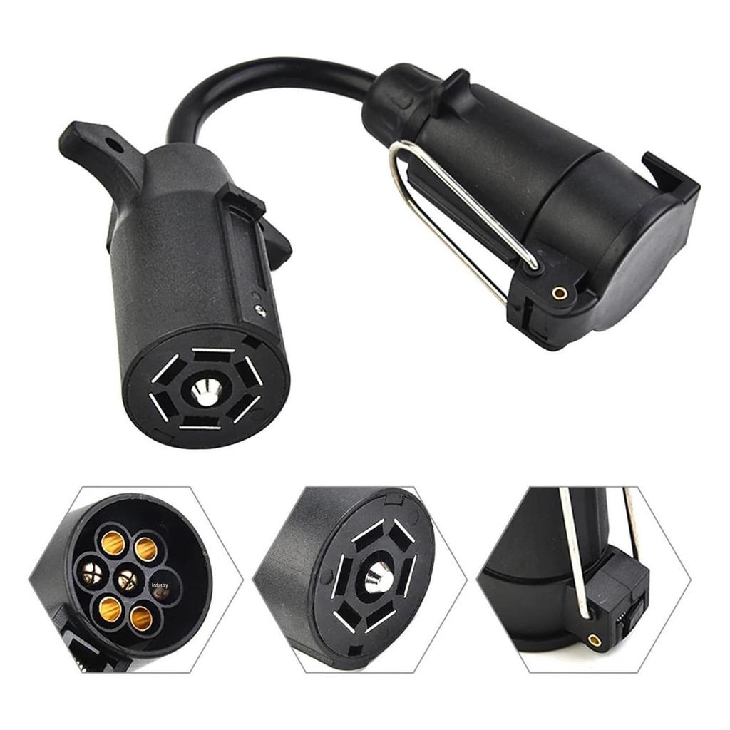 7-Pin American To European Trailer Adapter: Wiring Harness for Brake, Turn Signal & Tail Light Connector