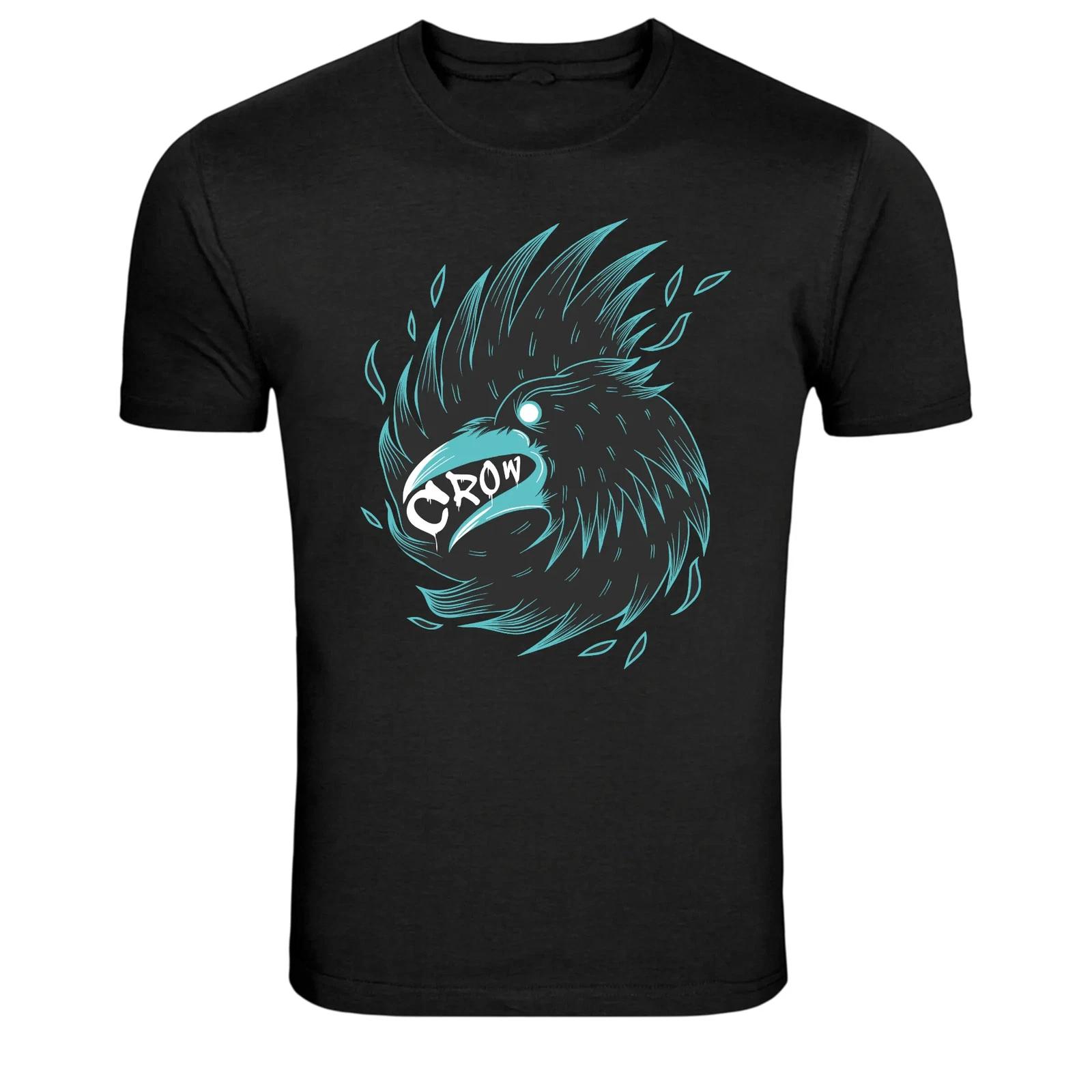 Crow Bird Graphic T Shirt Dark Gothic Raven Art Tee XXXXL