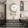 High-End Creative Living Room Wall Clock: Elegant Design for Home Decor