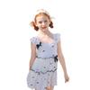 Korean-Style Polka Dot Bow Backless Halterneck Swimsuit for Toddlers and Kids