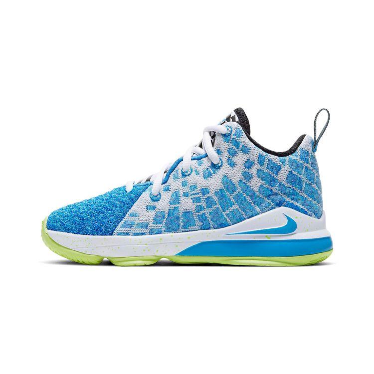 

Детские кроссовки Nike LeBron 17 PS Photo Blue Ghost-Green BQ5595-434