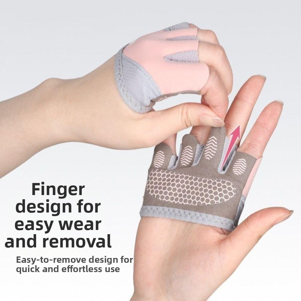 Gants de Sport à Quatre Doigts Gants Légers à Demi-doigts Gants Durables pour l'Entraînement Unisexes
