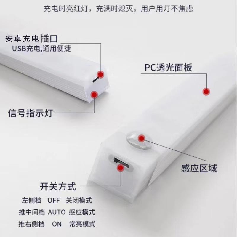 USB Rechargeable LED Motion Sensor Light for Cabinets, Wardrobes, Wine Racks, and Shoes