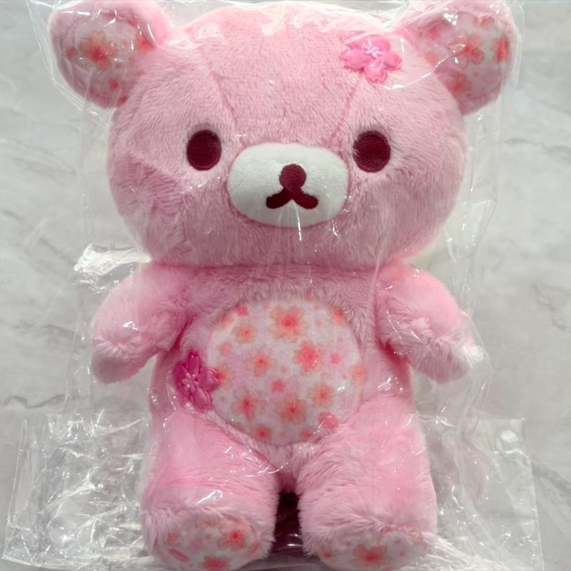 Sakura Rilakkuma Plüschtier 304050cm Kawaii Cartoon Kirschblütenbär Puppe Weiches Niedliches Stofftier Basisstil Kindergeschenk