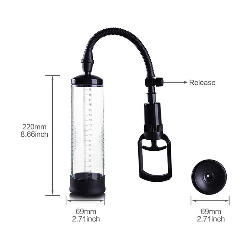 Penis Pump Men Penis Extender Vacuum Erection Stronger Enlarger Masturbator Adult Sex Toys For Men