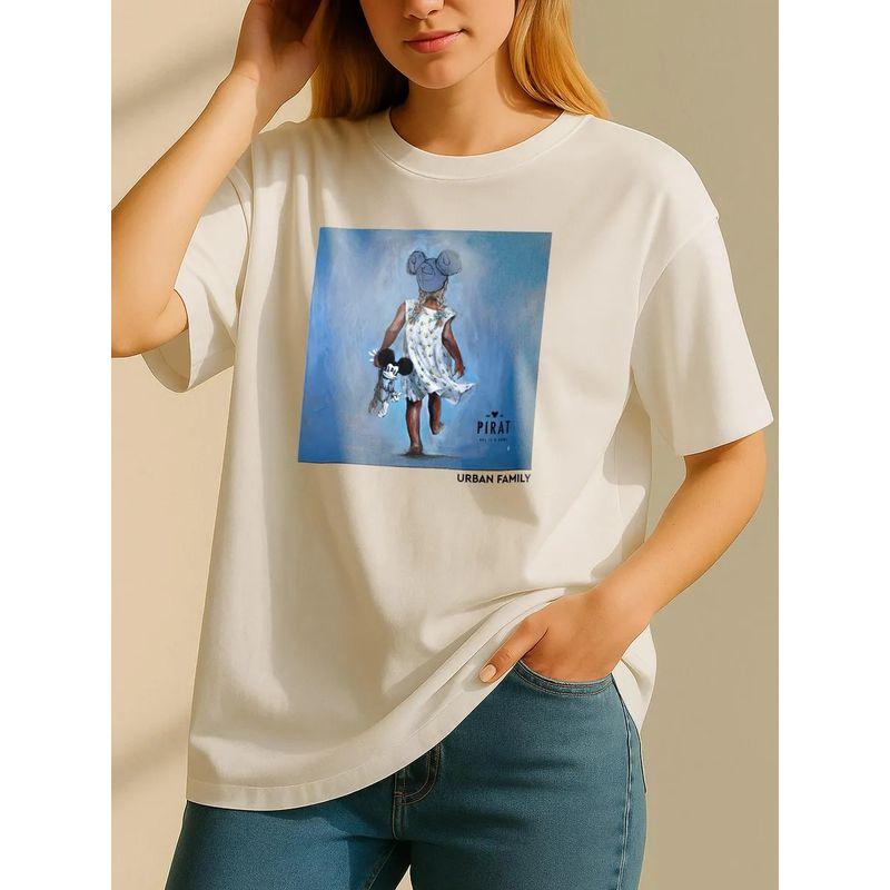 Western Style New Fashion Casual Loose Print round Neck Short sleeve T-shirt Top Printed T-shirt Top