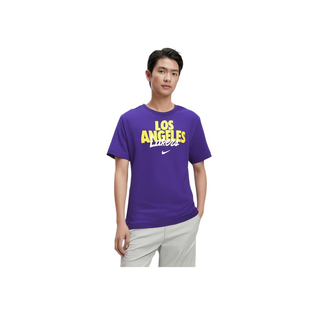 Nike Los Angeles Lakers DNA Dri-FIT NBA Short Sleeve T-Shirt Men Tops Court-Purple CK8959-547