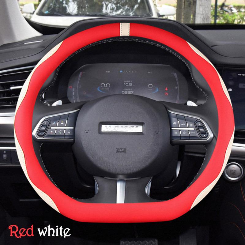 Car Steering Wheel Cover Wrap Holder for Haval F5 F7 F7X 2018 2019 2020 2026 2026 2026 2026 D Type Steering-Wheel
