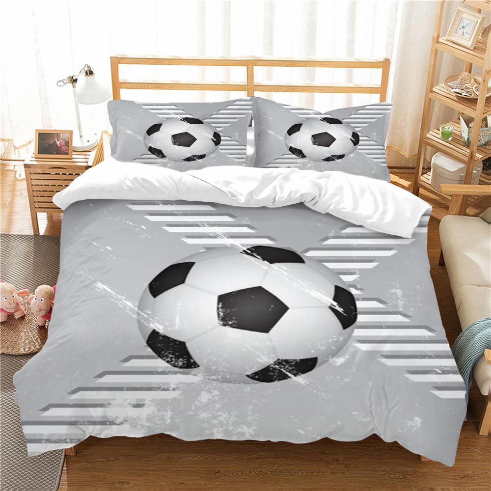 Soccer Duvet Cover Sports Style Home Bedspreads King Queen Size Bedding Fashion Quilt Cover Woman Man Bedding Sets