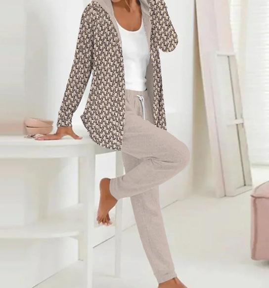 

European Style Cardigan Two Piece Set Women Summer Trendy Casual MF008+ML1 XXXL
