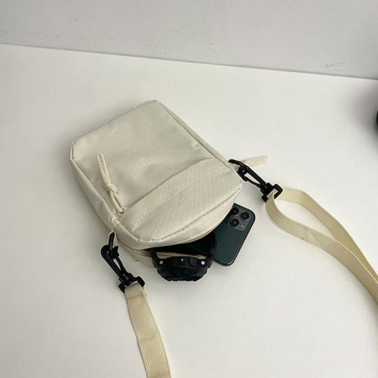 Unisex Crossbody Sling Tas Oxford Stof Schoudertas Kleine Crossbody Tas met Verstelbare Riem voor Mannen Vrouwen Dagelijkse Pendelen Straat