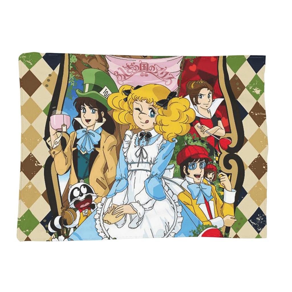 Candy Candy Anime Manga Blankets Soft Warm Flannel Throw Blanket Cover for Bed Living room Picnic Travel Home Sofa