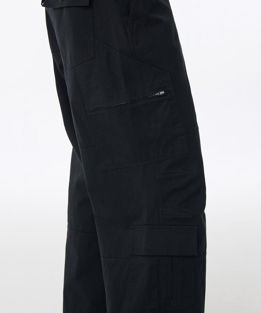 MUSINSA STANDARD Multi-Pocket Carpenter Pants [Black]